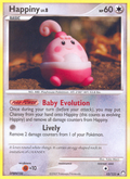 Happiny 52/123 Pokémon Mysterious Treasures (2007) English card — catalogue reference