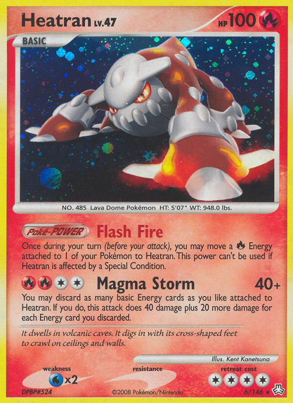 Heatran 6/146 Pokémon Legends Awakened (2008) English card — catalogue reference