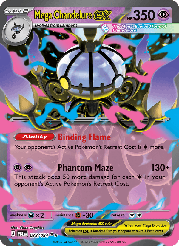 Mega Chandelure ex 38/84 — Pokémon Pitch Black catalogue reference
