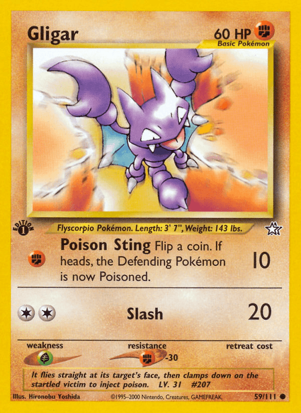 Gligar 59/111 — Pokémon Neo Genesis card