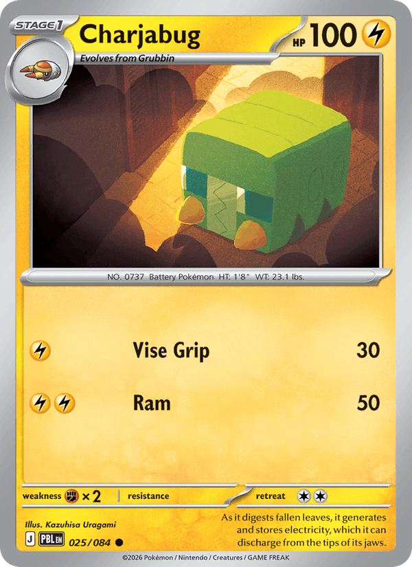 Charjabug 25/84 — Pokémon Pitch Black catalogue reference