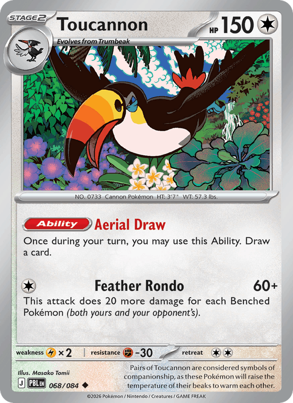 Toucannon 68/84 — Pokémon Pitch Black catalogue reference