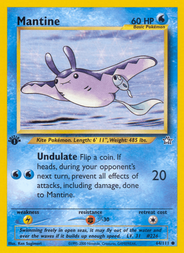 Mantine 64/111 — Pokémon Neo Genesis card