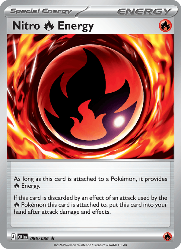 Nitro Fire Energy 86/86 — Pokémon Chaos Rising catalogue reference