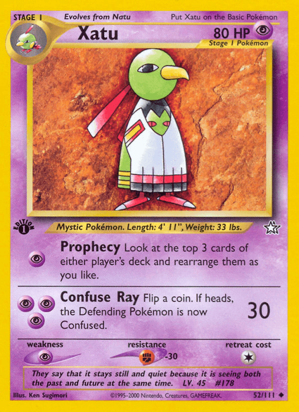 Xatu 52/111 — Pokémon Neo Genesis card