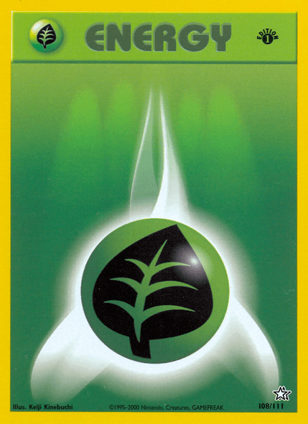 Grass Energy 108/111 — Pokémon Neo Genesis card