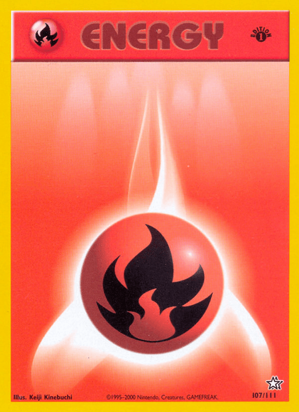 Fire Energy 107/111 — Pokémon Neo Genesis card