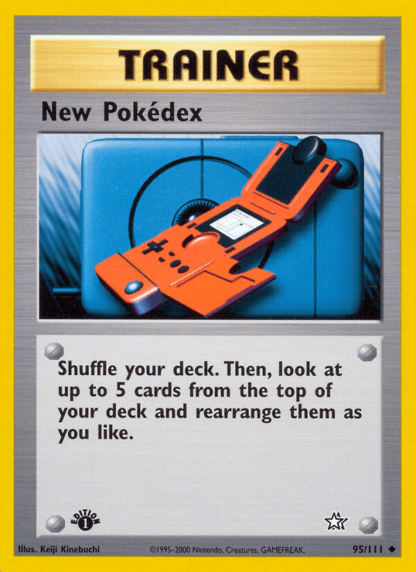 New Pokédex 95/111 — Pokémon Neo Genesis card