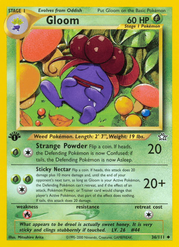 Gloom 36/111 — Pokémon Neo Genesis card