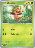 Chespin 5/86 — Pokémon Chaos Rising catalogue reference