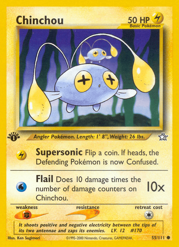Chinchou 55/111 — Pokémon Neo Genesis card
