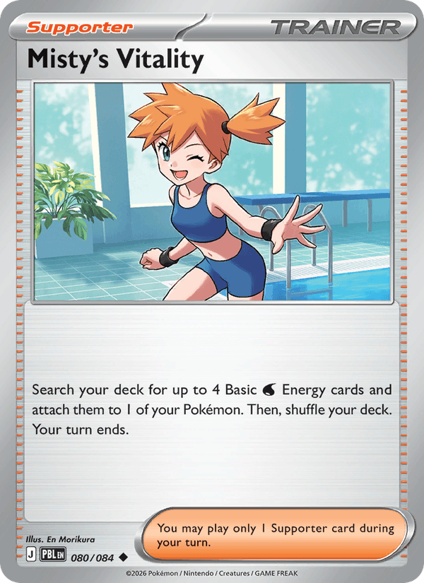 Misty's Vitality 80/84 — Pokémon Pitch Black catalogue reference