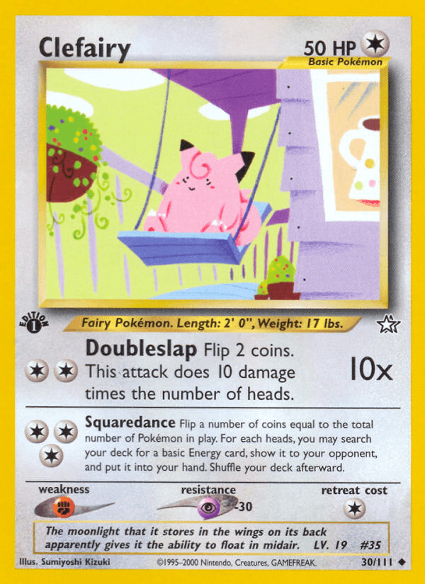 Clefairy 30/111 — Pokémon Neo Genesis card