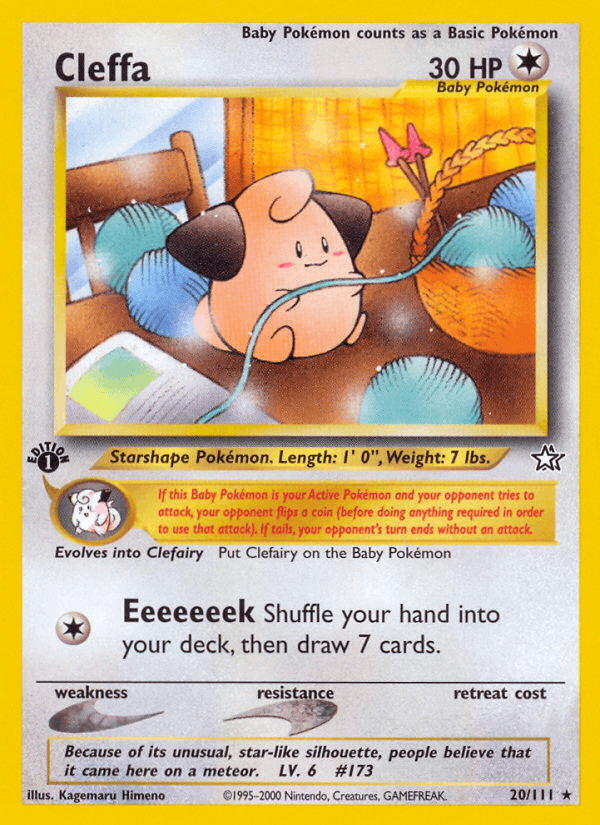 Cleffa 20/111 — Pokémon Neo Genesis card