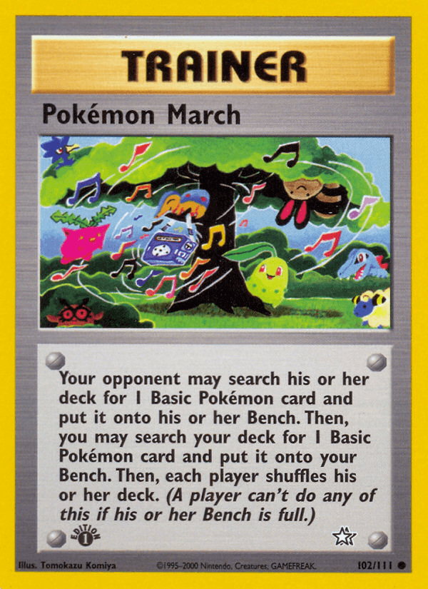 Pokémon March 102/111 — Pokémon Neo Genesis card