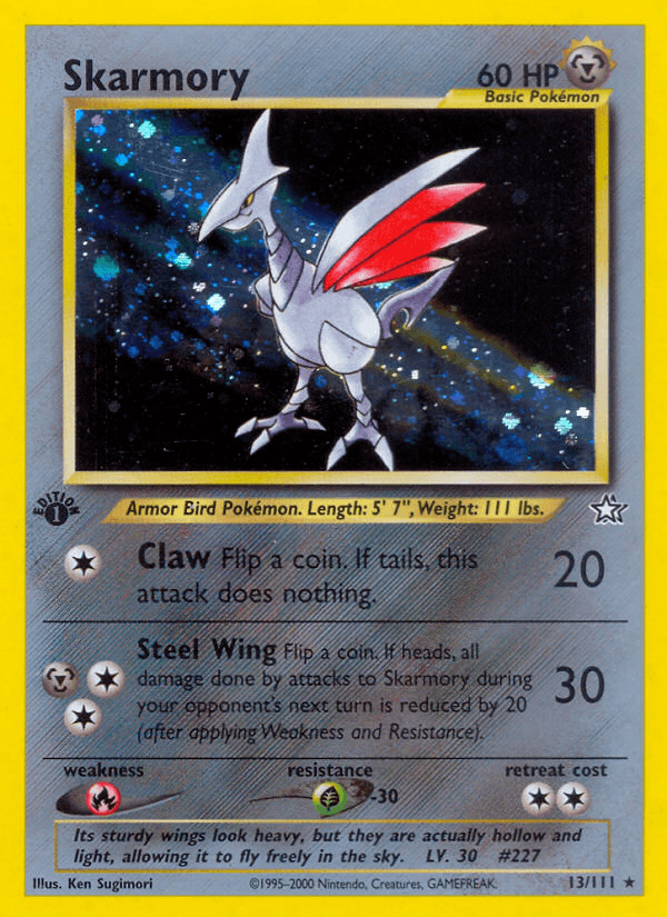 Skarmory 13/111 — Pokémon Neo Genesis card