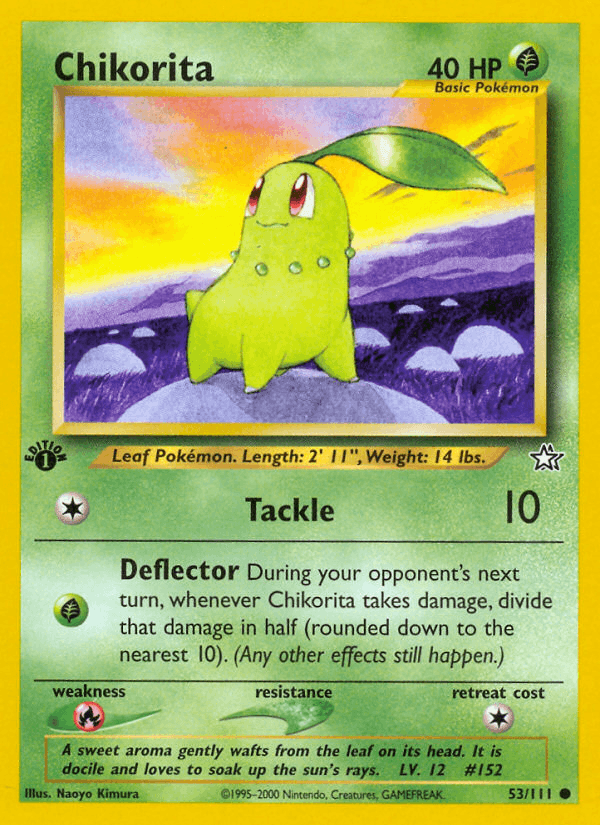 Chikorita 53/111 — Pokémon Neo Genesis card