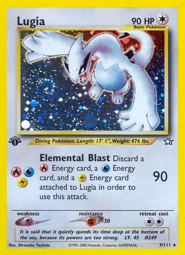 Lugia 9/111 — Pokémon Neo Genesis card