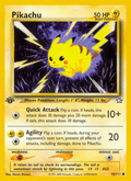 Pikachu 70/111 — Pokémon Neo Genesis card