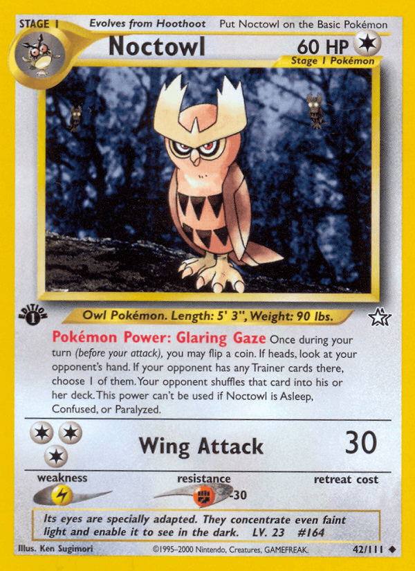 Noctowl 42/111 — Pokémon Neo Genesis card