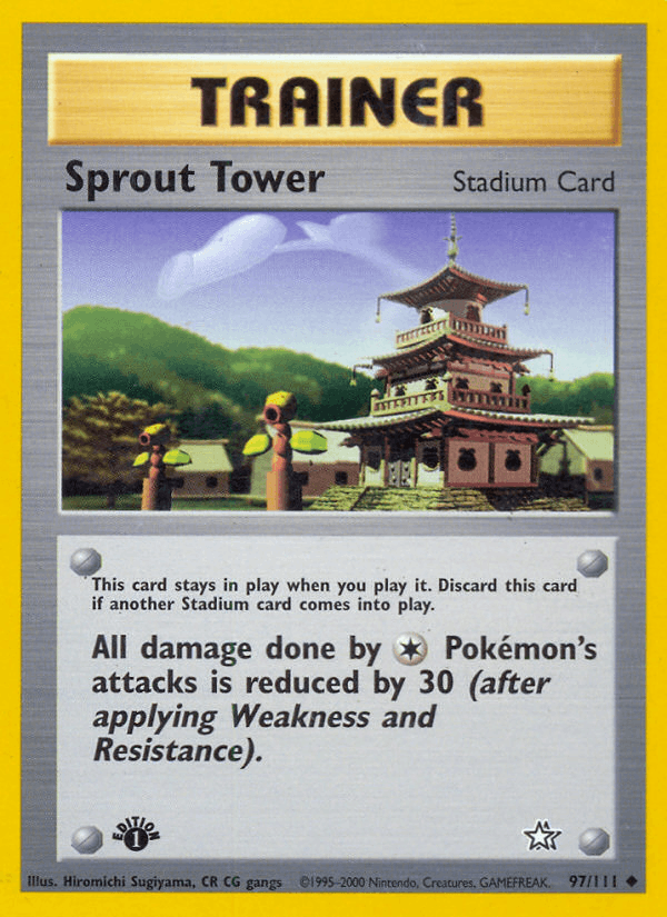 Sprout Tower 97/111 — Pokémon Neo Genesis card