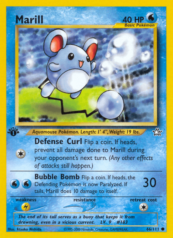 Marill 66/111 — Pokémon Neo Genesis card
