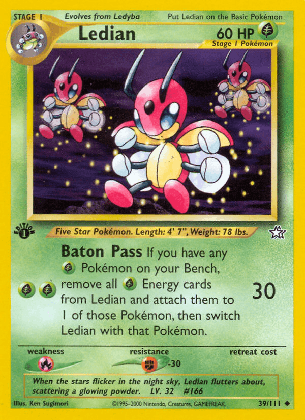Ledian 39/111 — Pokémon Neo Genesis card