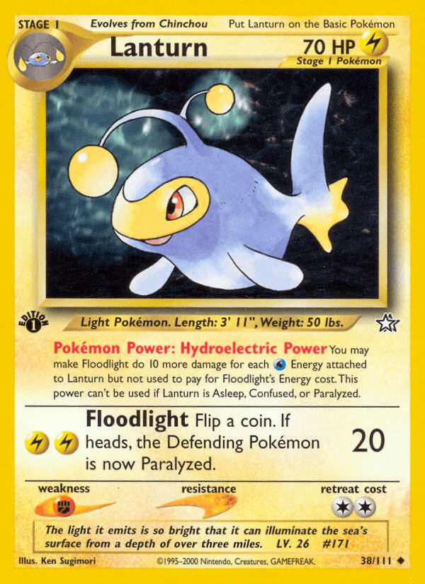 Lanturn 38/111 — Pokémon Neo Genesis card