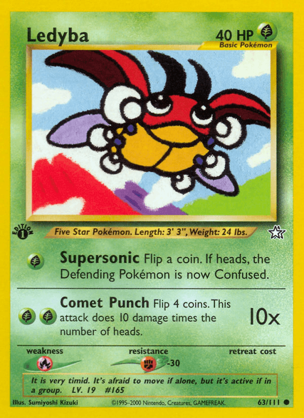 Ledyba 63/111 — Pokémon Neo Genesis card