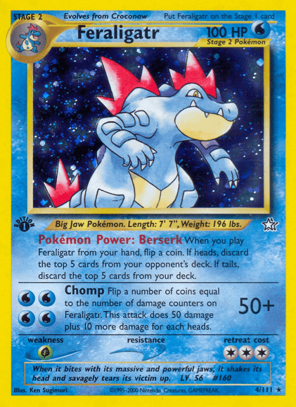 Feraligatr 4/111 — Pokémon Neo Genesis card