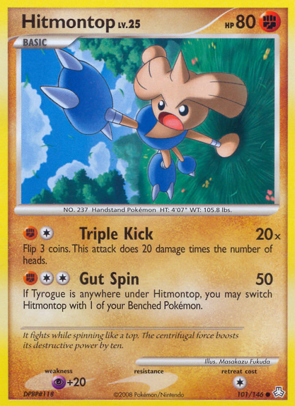 Hitmontop 101/146 Pokémon Legends Awakened (2008) English card — catalogue reference