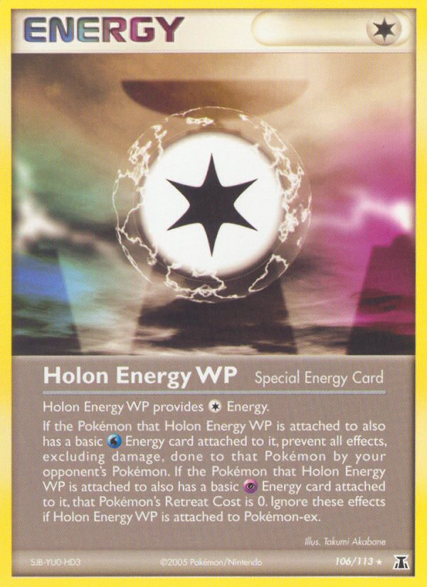 Holon Energy WP 106/113 Pokémon EX Delta Species (2005) English card — catalogue reference