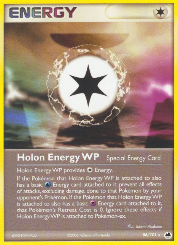 Holon Energy WP 86/101 Pokémon EX Dragon Frontiers (2006) English card — catalogue reference