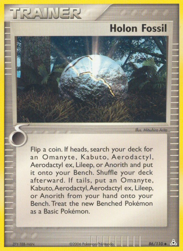 Holon Fossil 86/110 Pokémon EX Holon Phantoms (2006) English card — catalogue reference