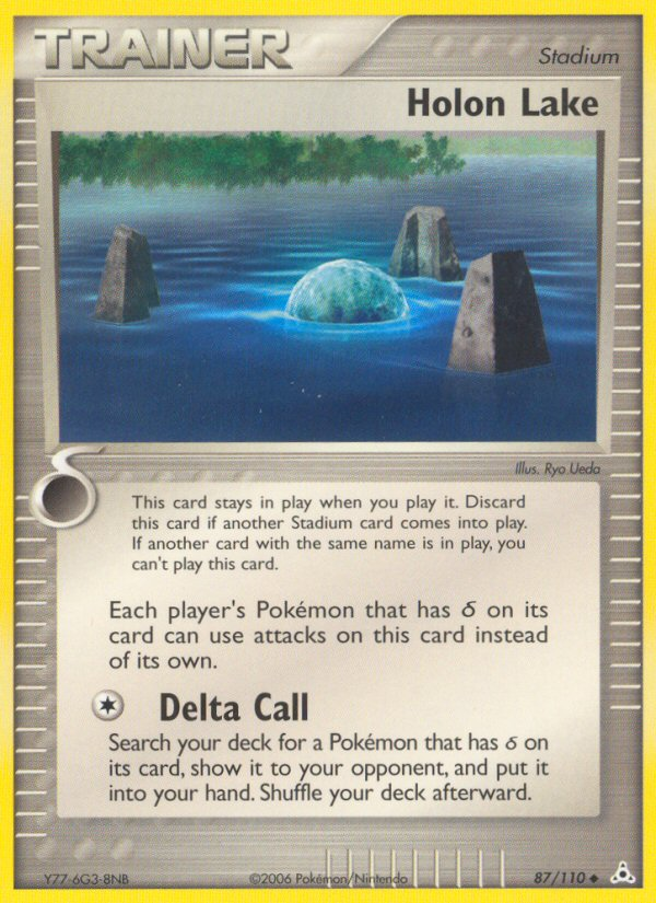 Holon Lake 87/110 Pokémon EX Holon Phantoms (2006) English card — catalogue reference