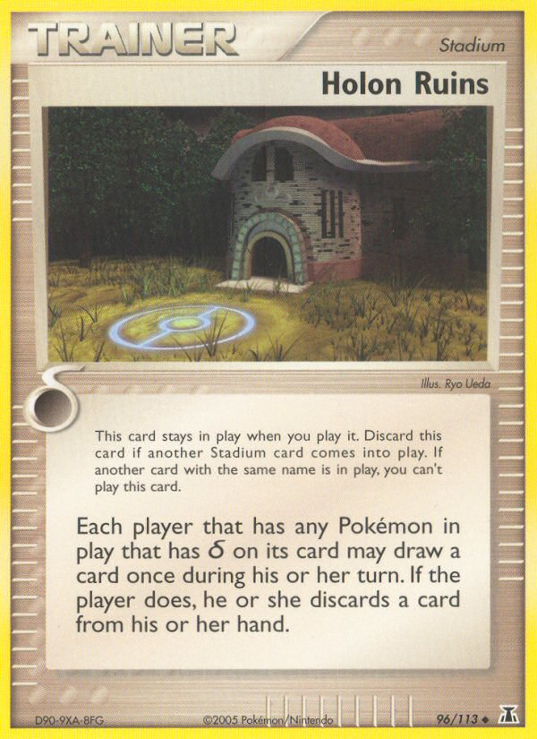 Holon Ruins 96/113 Pokémon EX Delta Species (2005) English card — catalogue reference
