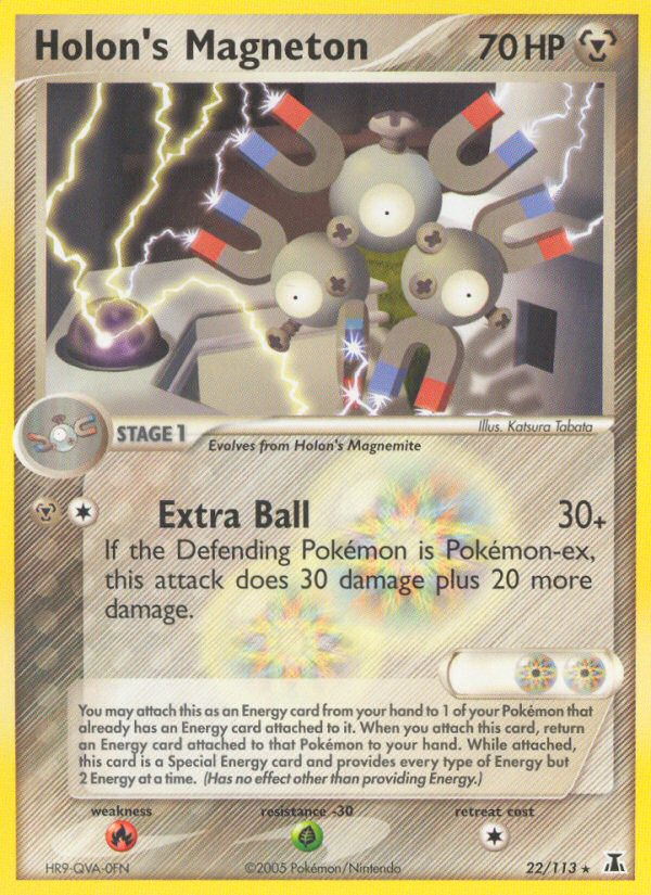 Holon's Magneton 22/113 Pokémon EX Delta Species (2005) English card — catalogue reference