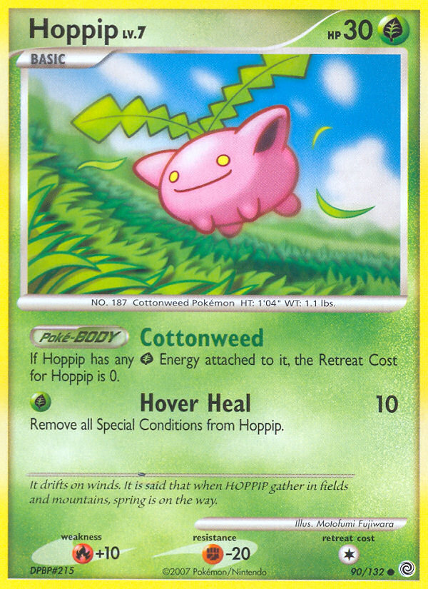 Hoppip 90/132 Pokémon Secret Wonders (2007) English card — catalogue reference