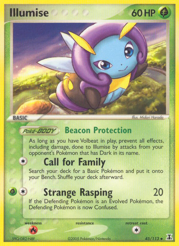 Illumise 45/113 Pokémon EX Delta Species (2005) English card — catalogue reference