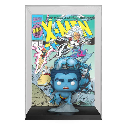 Framed comic book cover with X-Men character in front
