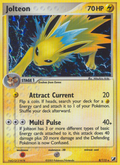 Jolteon 8/115 Pokémon EX Unseen Forces (2005) English card — catalogue reference