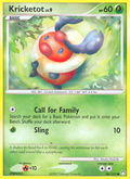 Kricketot 86/123 Pokémon Mysterious Treasures (2007) English card — catalogue reference