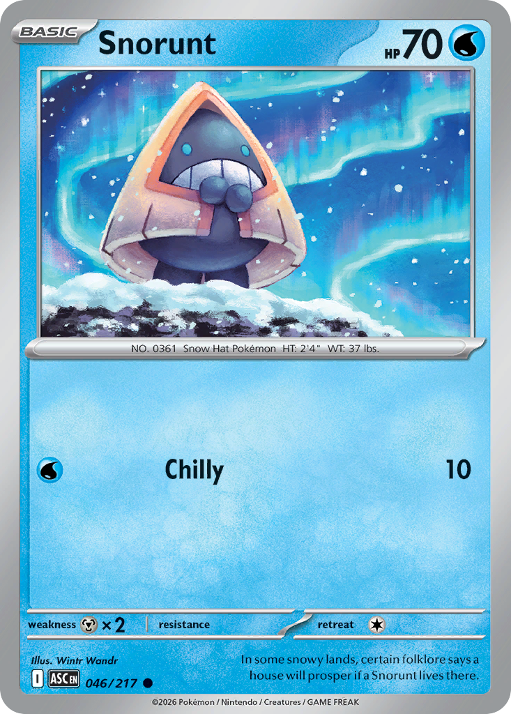 Snorunt 46/217 — English Pokémon Ascended Heroes (2026)
