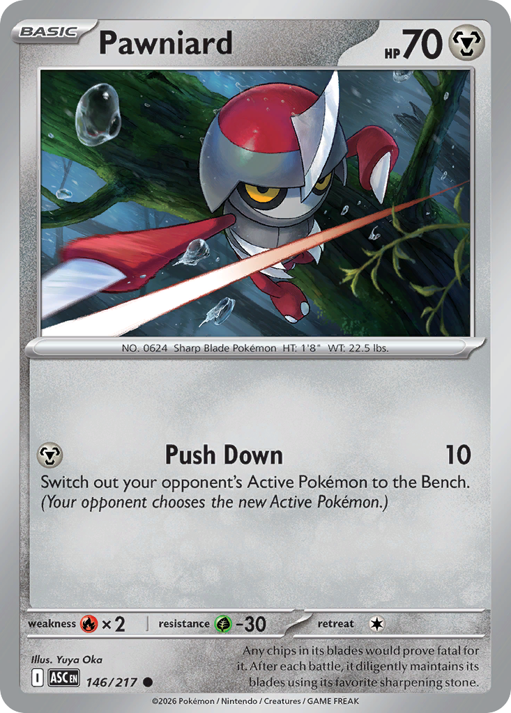 Pawniard 146/217 — English Pokémon Ascended Heroes (2026)
