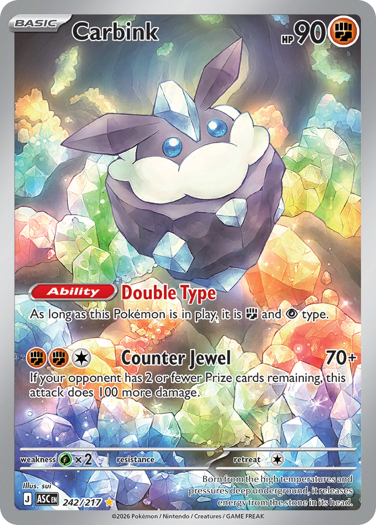 Carbink 242/217 — English Pokémon Ascended Heroes (2026)
