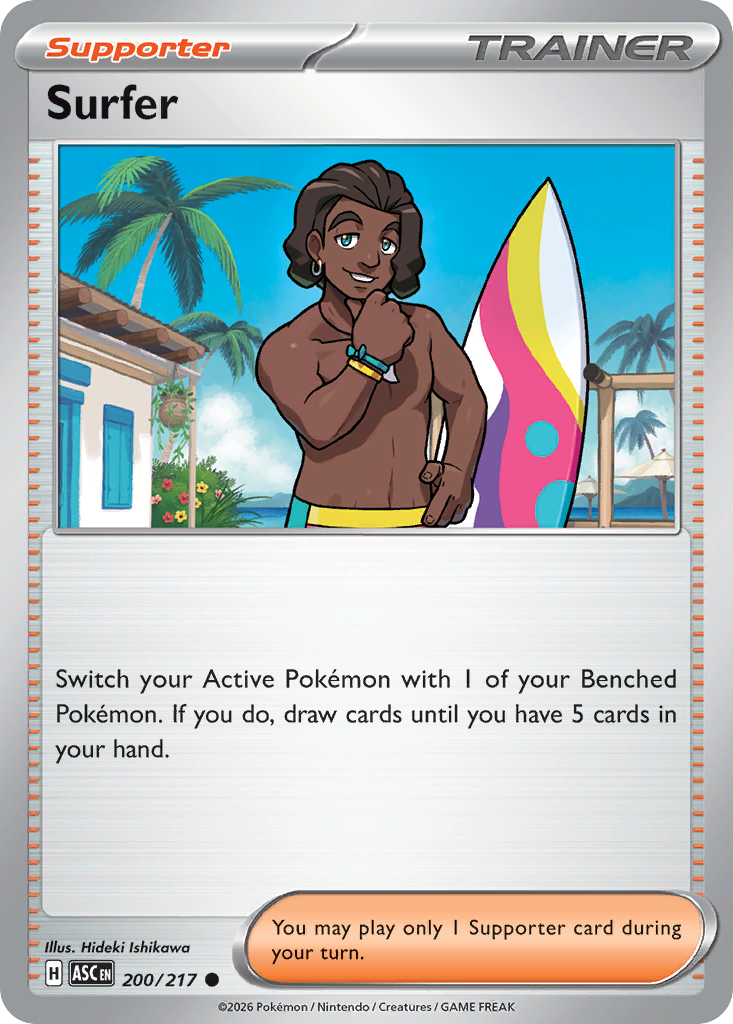 Surfer 200/217 — English Pokémon Ascended Heroes (2026)