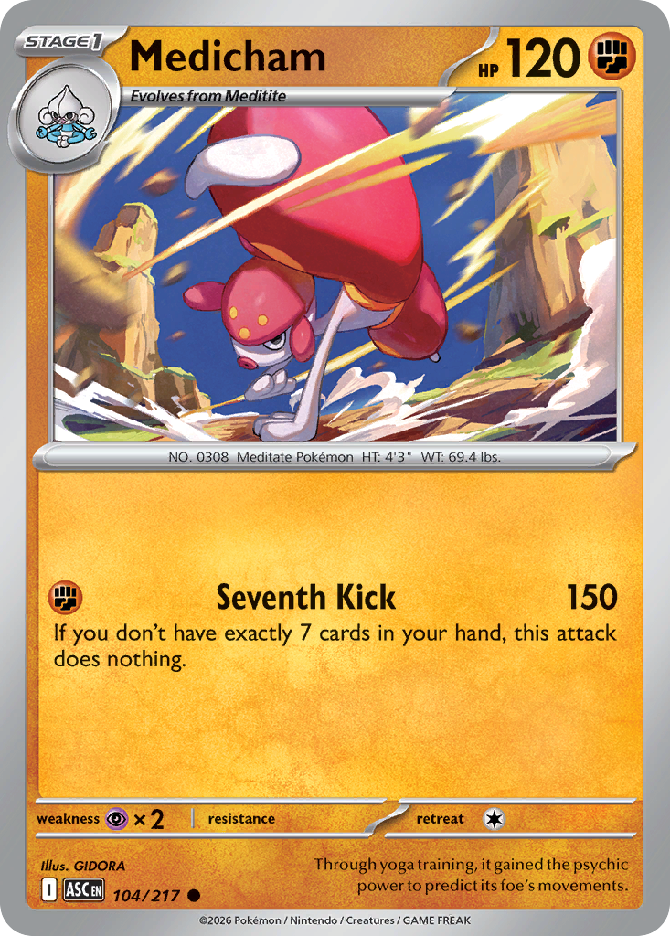 Medicham 104/217 — English Pokémon Ascended Heroes (2026)