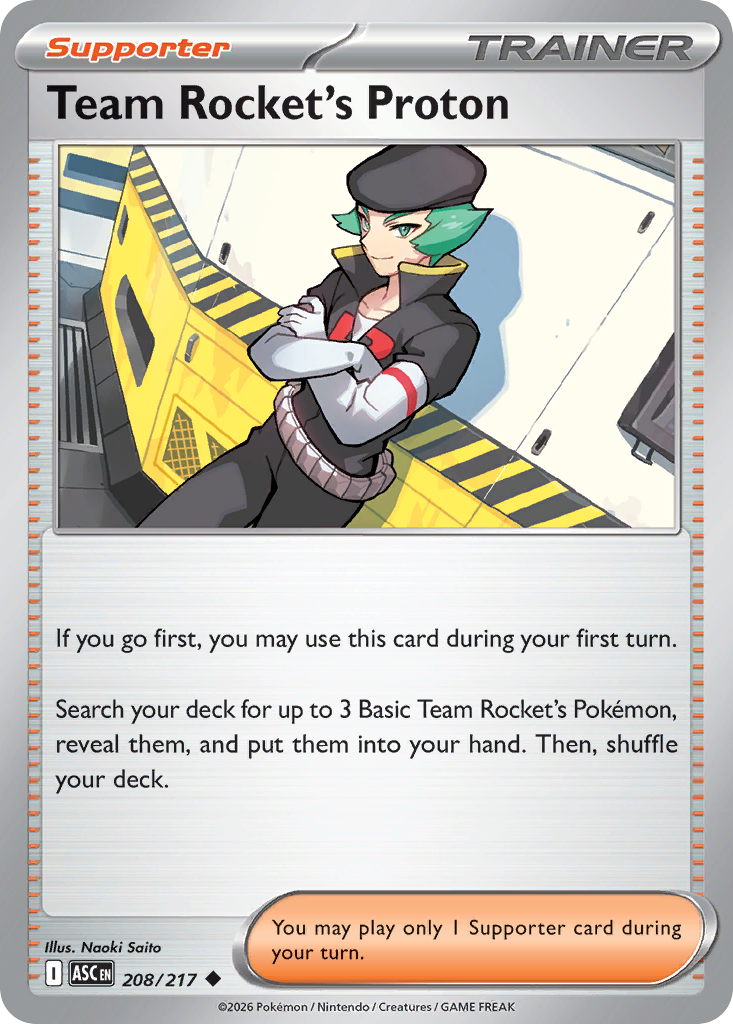 Team Rocket's Proton 208/217 — English Pokémon Ascended Heroes (2026)