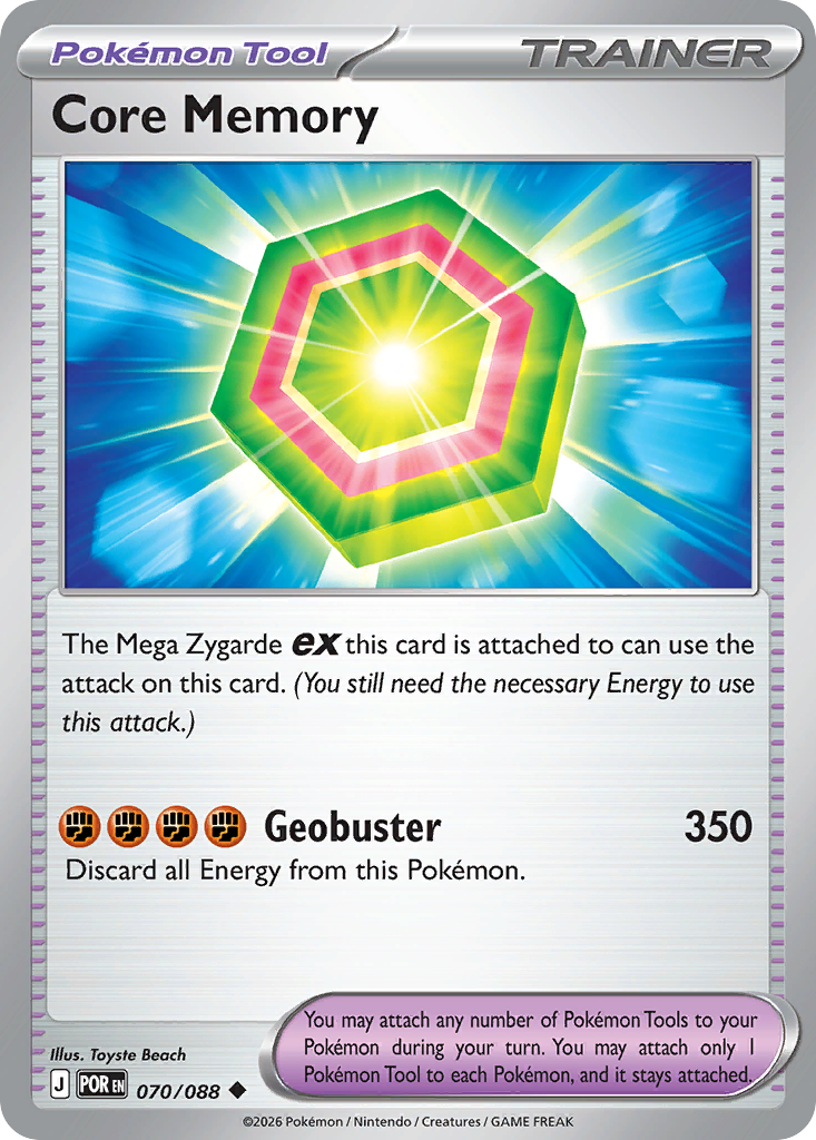 Core Memory 70/88 — English Pokémon Perfect Order (2026)
