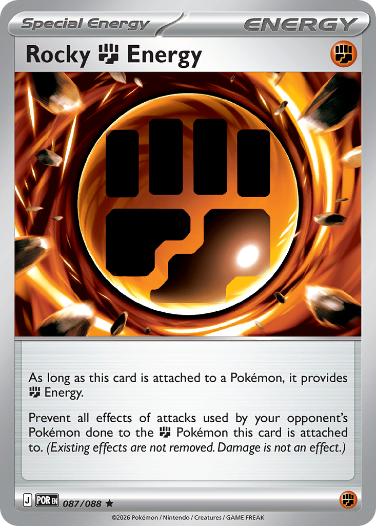 Rocky Fighting Energy 87/88 — English Pokémon Perfect Order (2026)